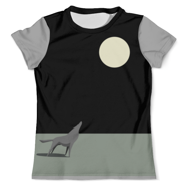 Printio Футболка с полной запечаткой (мужская) Волк воет на луну printio футболка с полной запечаткой мужская волк воющий на луну
