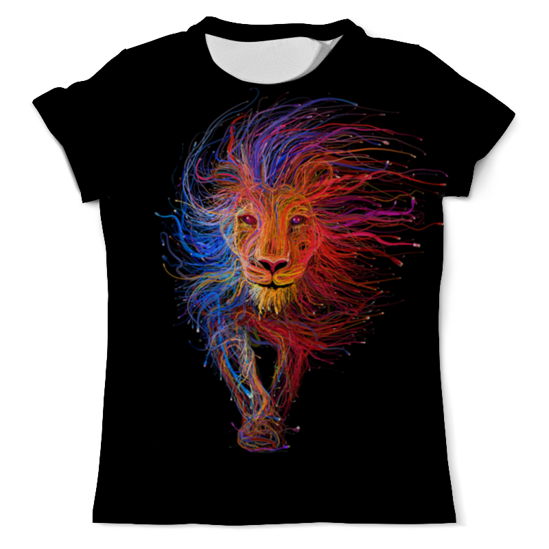 Printio Футболка с полной запечаткой (мужская) Космический лев printio футболка с полной запечаткой женская космический лев