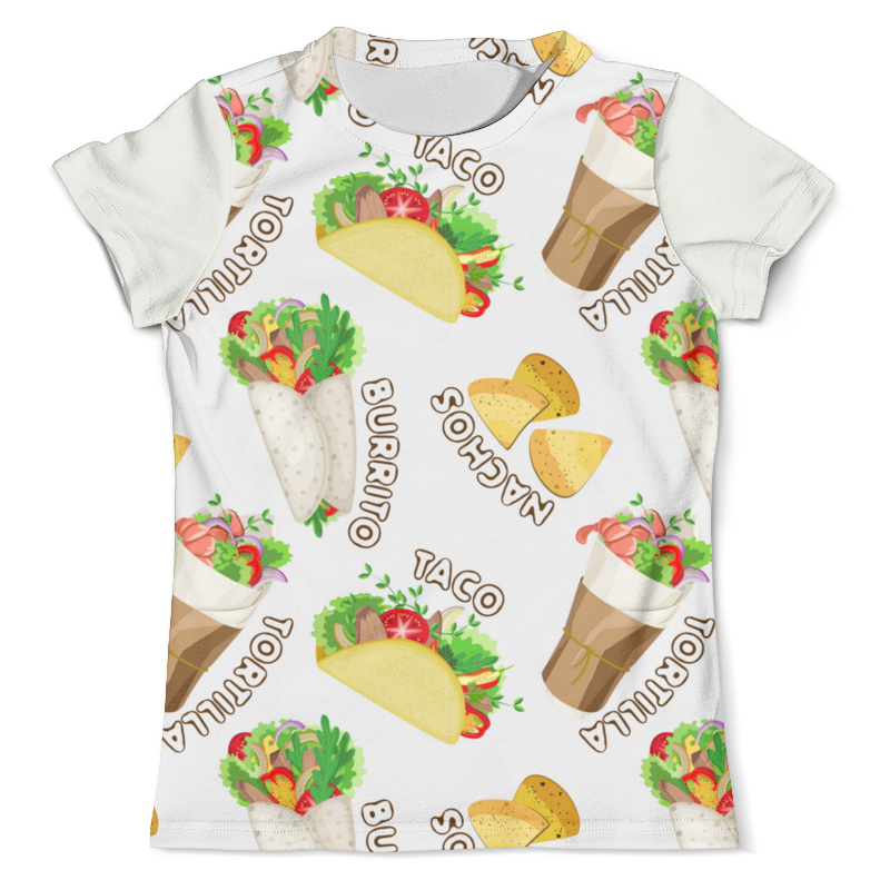 мужская футболка мексиканская музыка s желтый Printio Футболка с полной запечаткой (мужская) Мексиканская еда