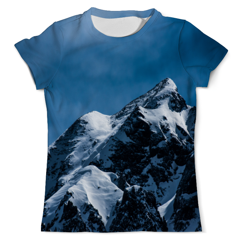 Printio Футболка с полной запечаткой (мужская) Снег в горах printio футболка с полной запечаткой мужская осень в горах