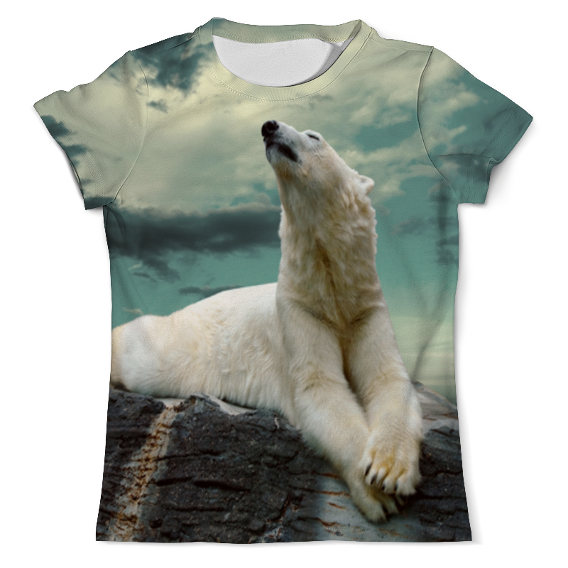Printio Футболка с полной запечаткой (мужская) Белый медведь printio футболка с полной запечаткой мужская белый медведь