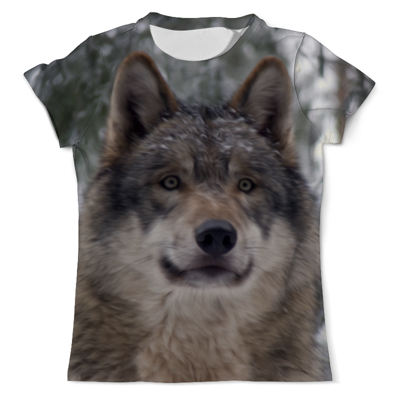 Printio Футболка с полной запечаткой (мужская) Волк в лесу printio футболка с полной запечаткой мужская белый волк