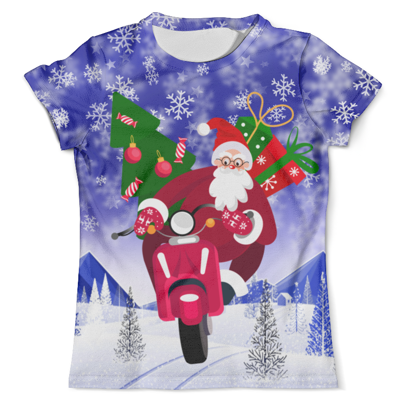 Printio Футболка с полной запечаткой (мужская) С новым годом! printio футболка с полной запечаткой мужская santa snowboard с новым годом
