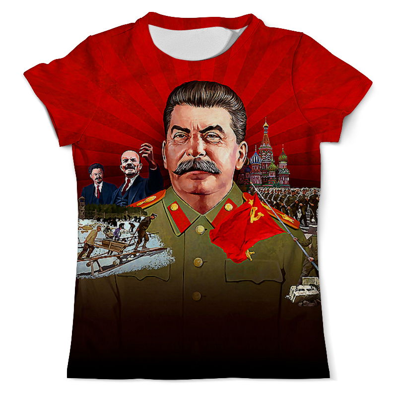 Printio Футболка с полной запечаткой (мужская) Stalin printio футболка с полной запечаткой мужская stalin