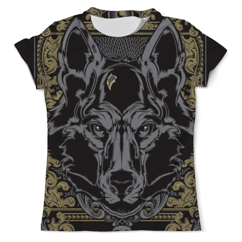 printio футболка с полной запечаткой мужская волк полночь Printio Футболка с полной запечаткой (мужская) Волк