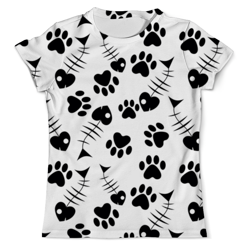 Printio Футболка с полной запечаткой (мужская) Кошачьи лапки printio футболка с полной запечаткой для девочек кошачьи лапки