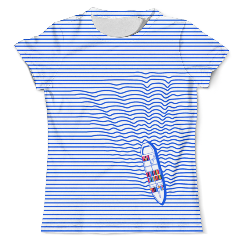 Printio Футболка с полной запечаткой (мужская) Волны printio футболка с полной запечаткой мужская на гребне волны