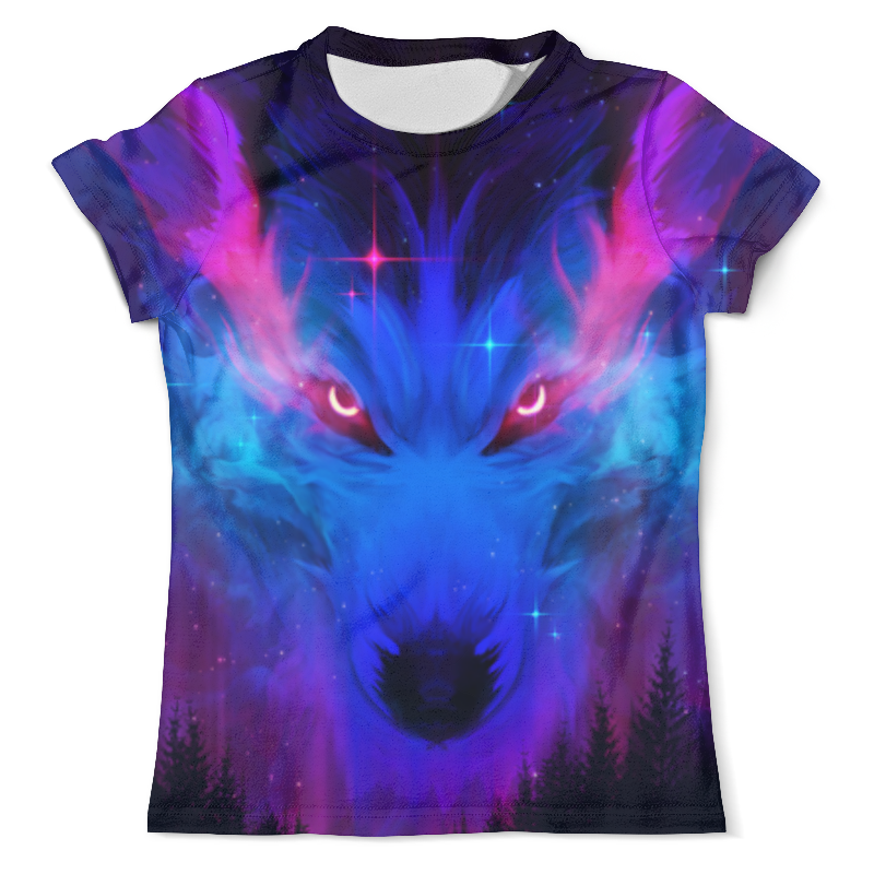 Printio Футболка с полной запечаткой (мужская) Космический волк printio футболка с полной запечаткой мужская космический лев