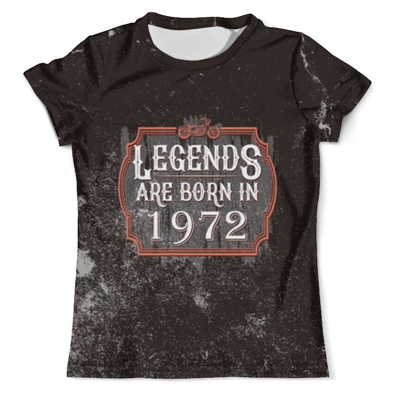 Printio Футболка с полной запечаткой (мужская) Legends are born in 1972 printio футболка с полной запечаткой мужская legends are born in 1976
