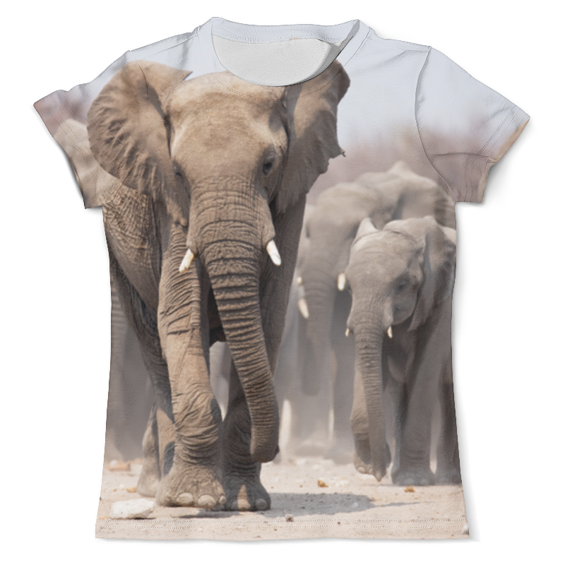 Printio Футболка с полной запечаткой (мужская) Слоны