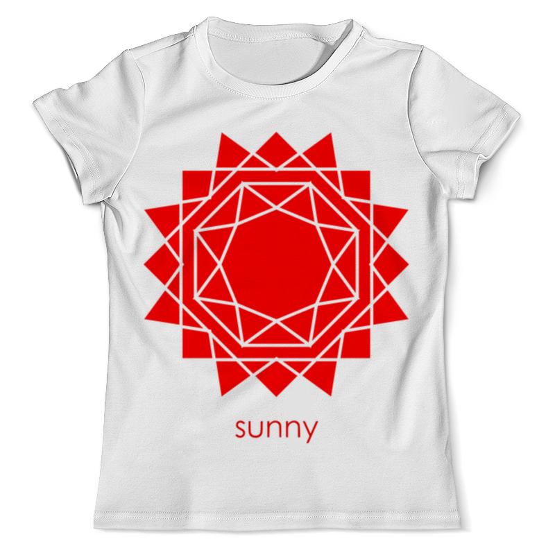 Printio Футболка с полной запечаткой (мужская) Абстрактное красное геометрическое солнце printio футболка с полной запечаткой женская красное восклицание