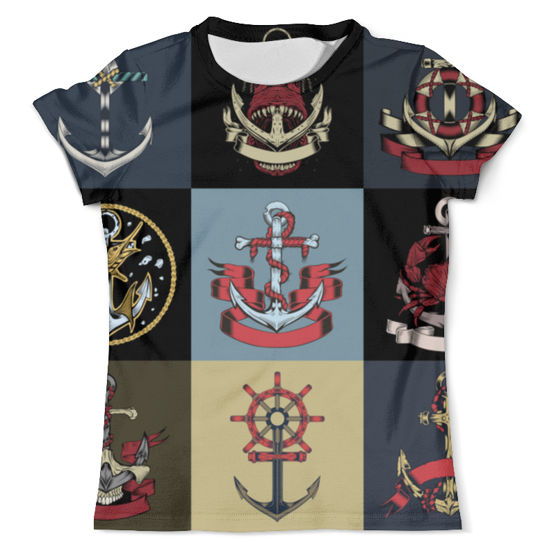 Printio Футболка с полной запечаткой (мужская) Моряк printio футболка с полной запечаткой женская моряк