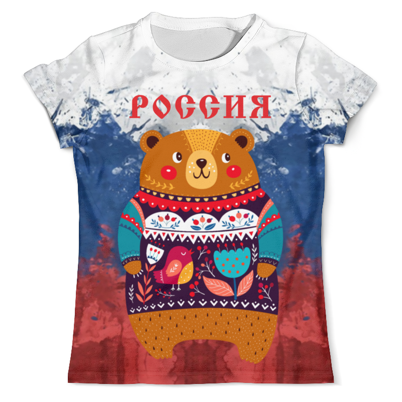 Printio Футболка с полной запечаткой (мужская) Россия printio футболка с полной запечаткой мужская миша россия