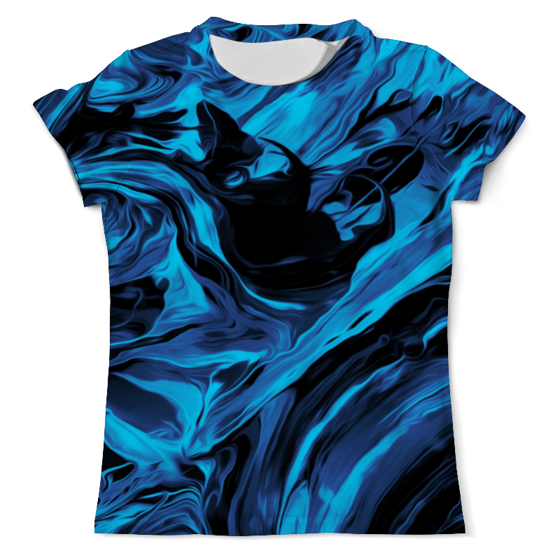 Printio Футболка с полной запечаткой (мужская) Черно-синие краски printio футболка с полной запечаткой мужская бело синие краски