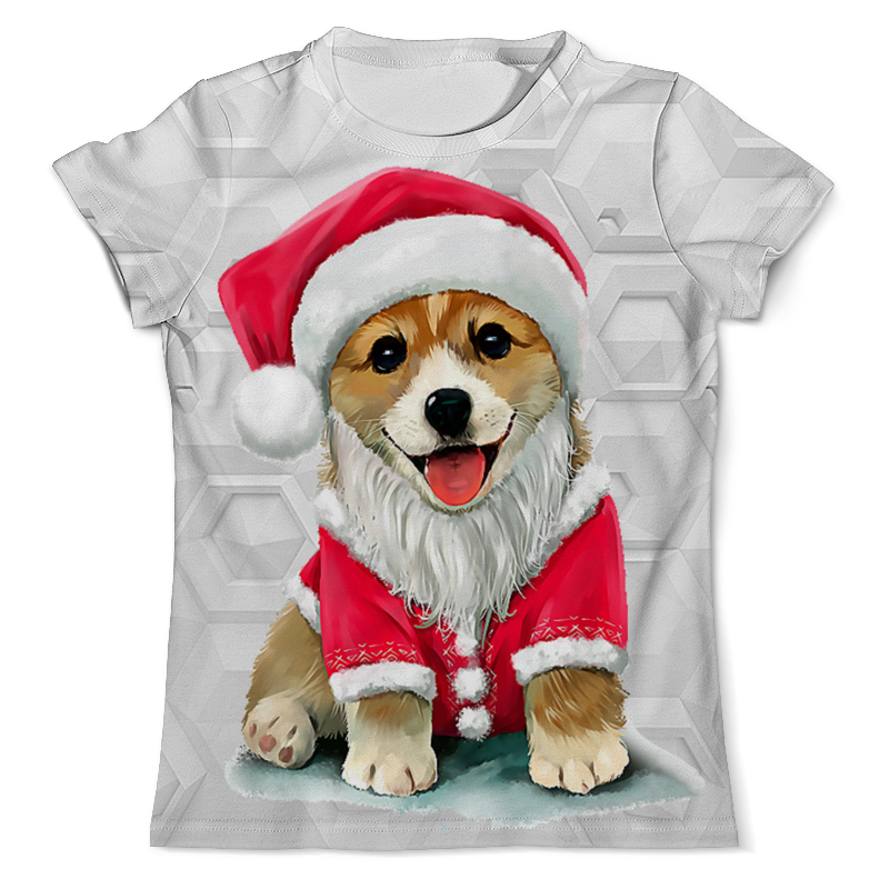 Printio Футболка с полной запечаткой (мужская) Собака - символ нового года printio футболка с полной запечаткой мужская петух символ 2017 года