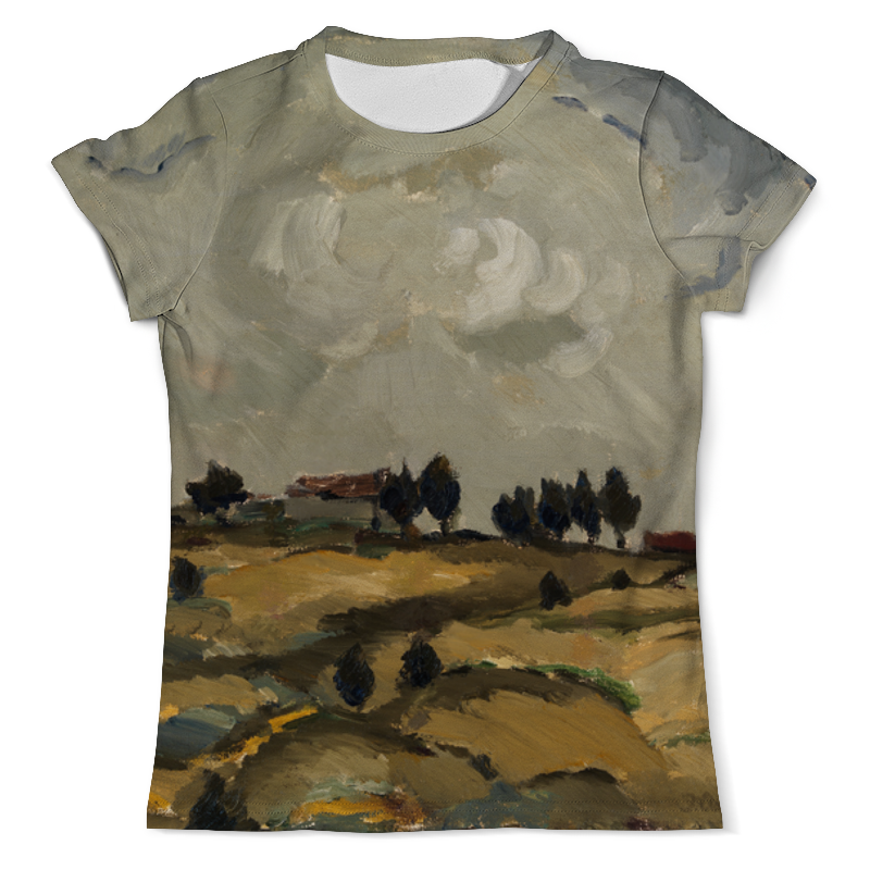 цена Printio Футболка с полной запечаткой (мужская) Осенний пейзаж с облаками (аалто илмари)