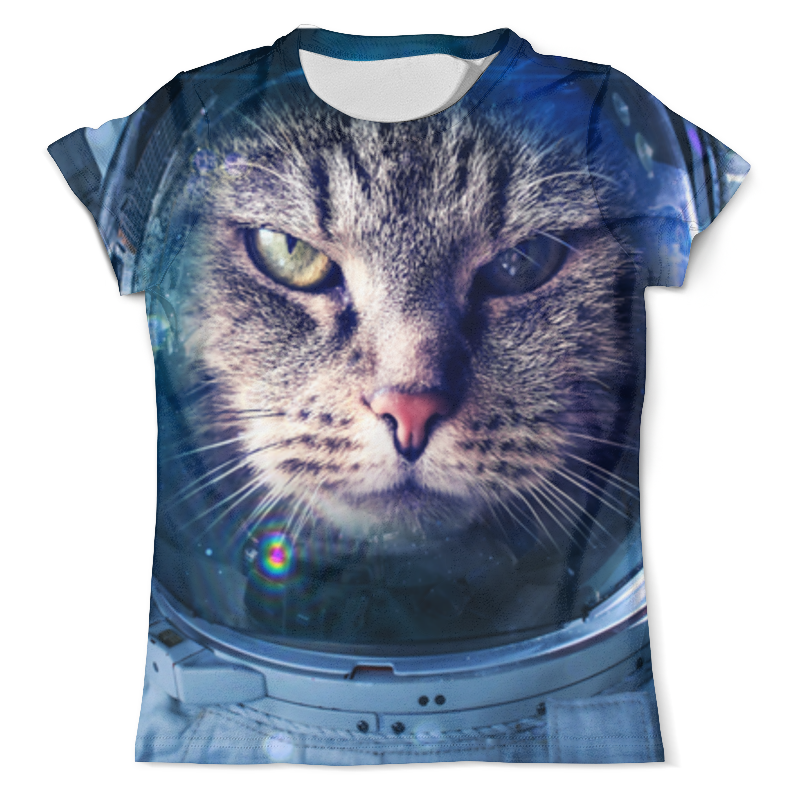 Printio Футболка с полной запечаткой (мужская) Кот в космосе printio футболка с полной запечаткой мужская кот в капюшоне
