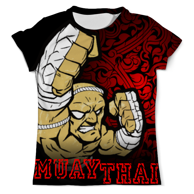 printio футболка классическая муай тай тайский бокс Printio Футболка с полной запечаткой (мужская) Muay thai