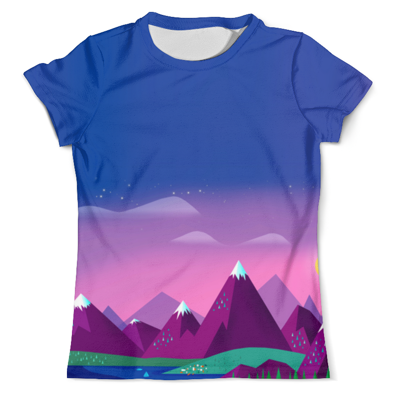 Printio Футболка с полной запечаткой (мужская) Горы, мечта printio футболка с полной запечаткой мужская туманные горы