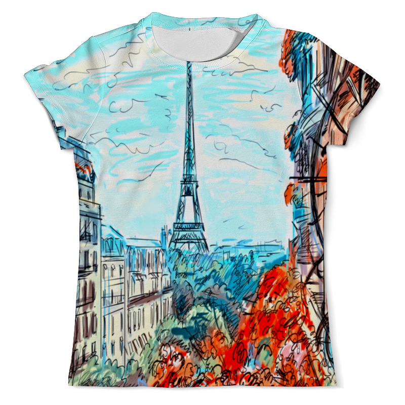 Printio Футболка с полной запечаткой (мужская) Париж