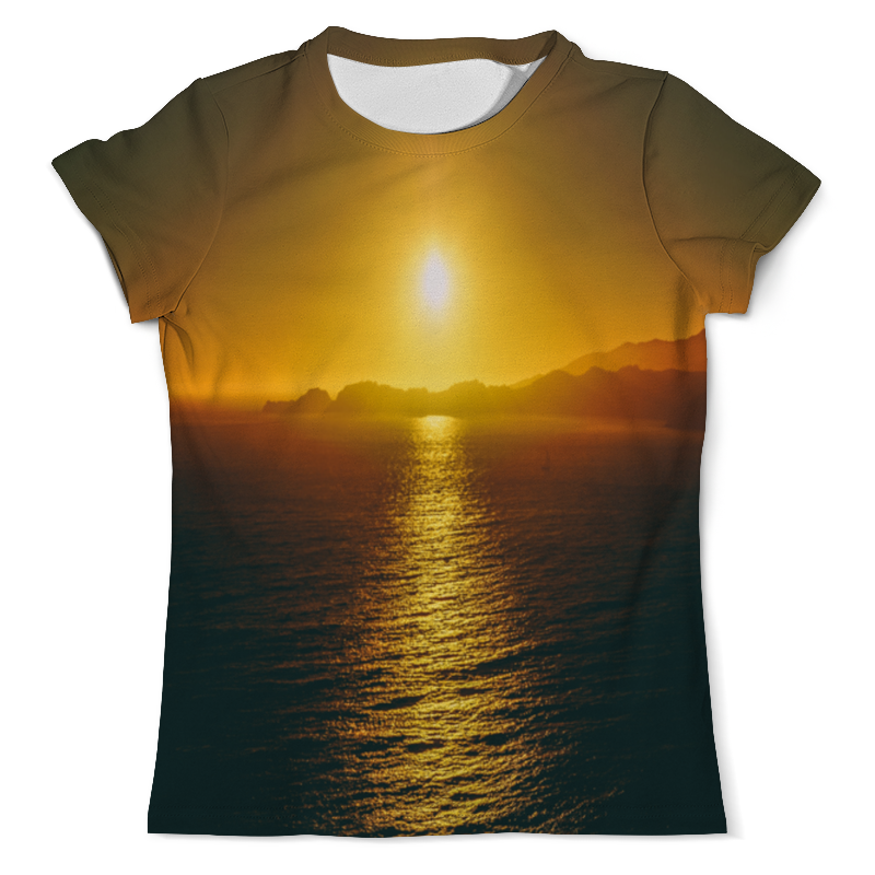 printio детский свитшот с полной запечаткой закат над морем Printio Футболка с полной запечаткой (мужская) Закат над морем