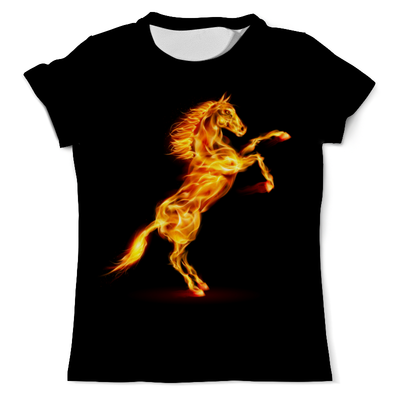 Printio Футболка с полной запечаткой (мужская) Огненная лошадь printio футболка с полной запечаткой мужская огненная лошадь