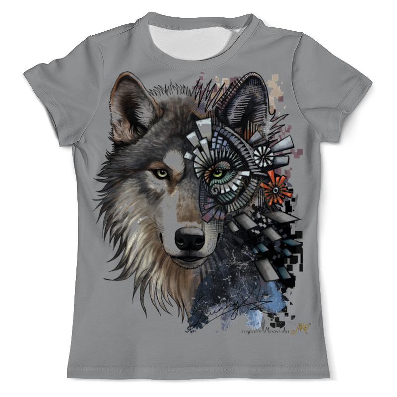 Printio Футболка с полной запечаткой (мужская) Волки фэнтези. седой волк printio футболка с полной запечаткой мужская волки фэнтези