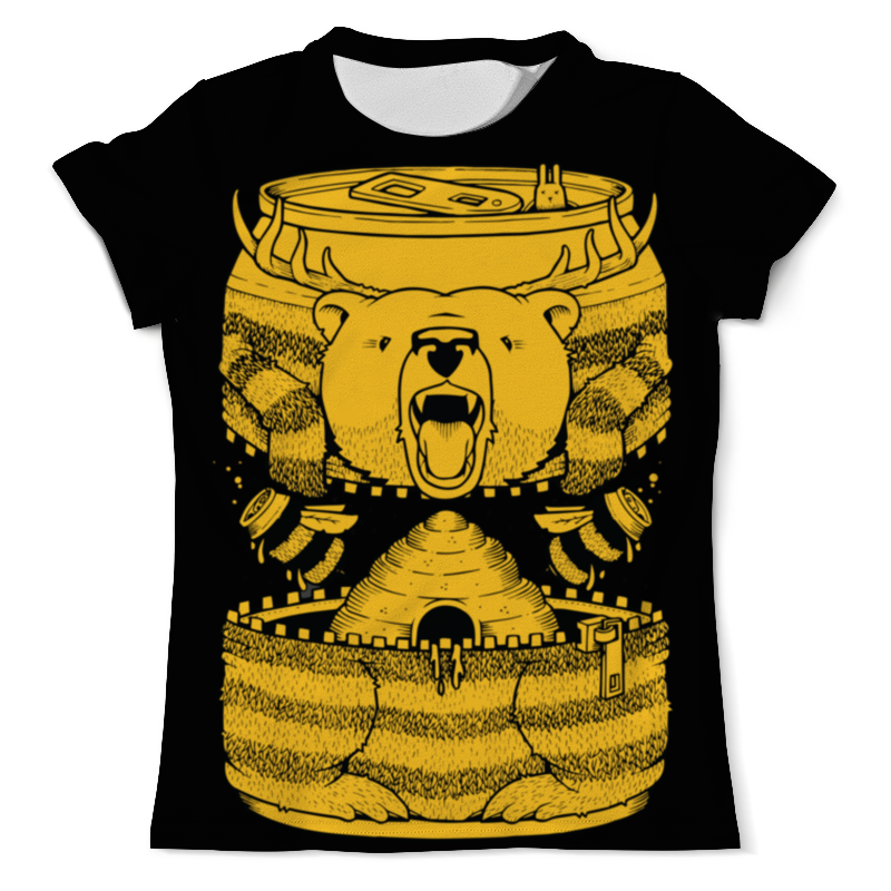 Printio Футболка с полной запечаткой (мужская) Bear beer /медведь printio футболка с полной запечаткой мужская bear медведь