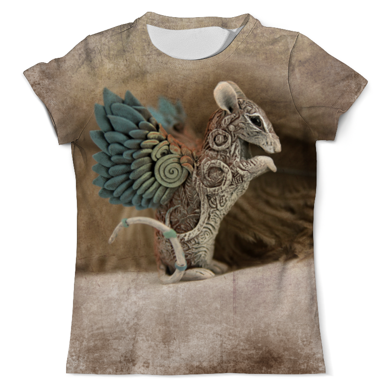 Printio Футболка с полной запечаткой (мужская) Крыса-птичка