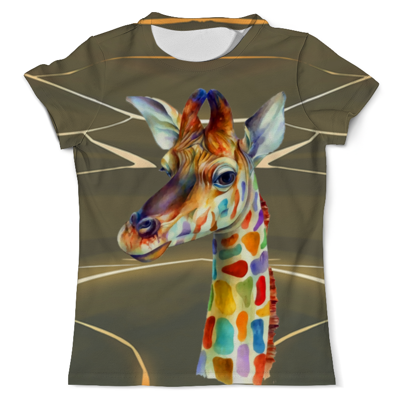 Printio Футболка с полной запечаткой (мужская) Жираф мужская футболка кибер жираф s красный