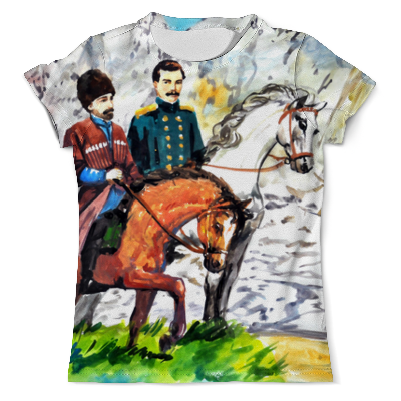 Printio Футболка с полной запечаткой (мужская) Приключения на кавказе