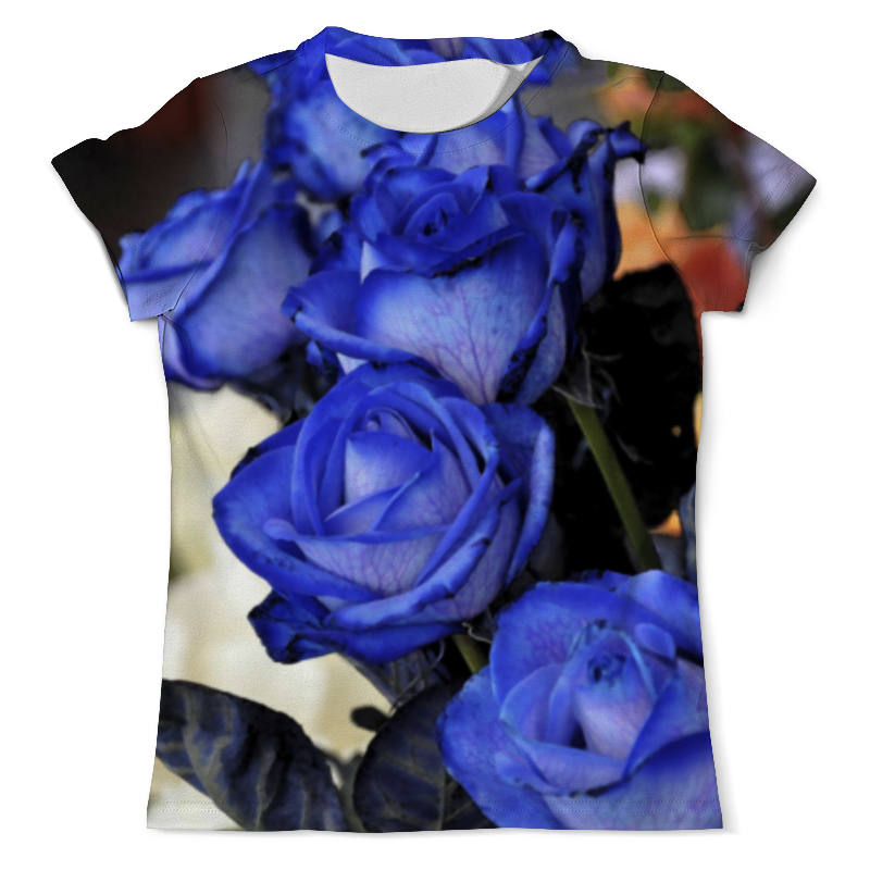 цена Printio Футболка с полной запечаткой (мужская) Синие розы