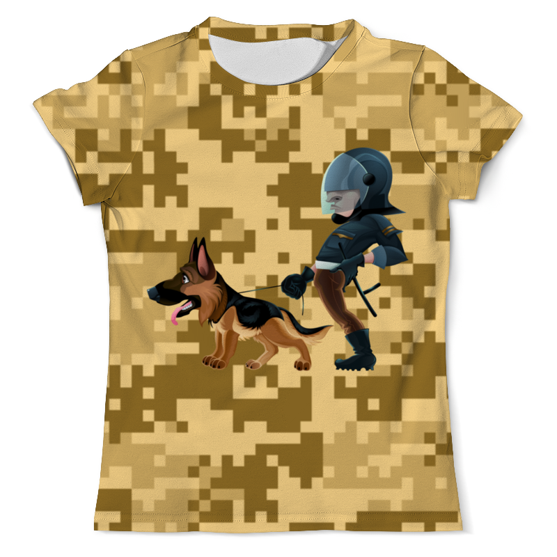 Printio Футболка с полной запечаткой (мужская) Коп с собакой printio футболка с полной запечаткой мужская прогулка с собакой