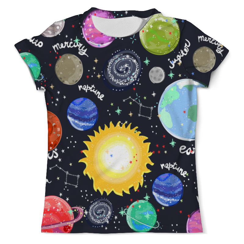 Printio Футболка с полной запечаткой (мужская) Планеты printio футболка с полной запечаткой мужская космос кит планеты