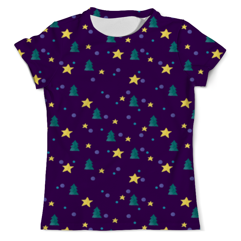 Printio Футболка с полной запечаткой (мужская) Елки и звезды printio футболка с полной запечаткой для мальчиков елки и звезды