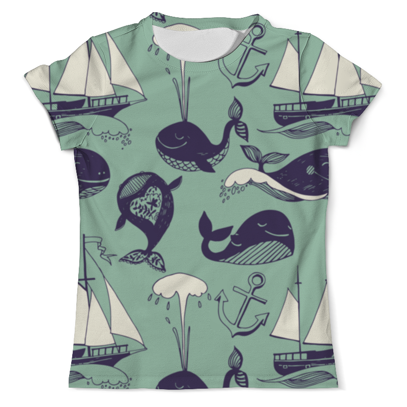 Printio Футболка с полной запечаткой (мужская) Забавные киты printio футболка с полной запечаткой мужская забавные мишки в костюмах