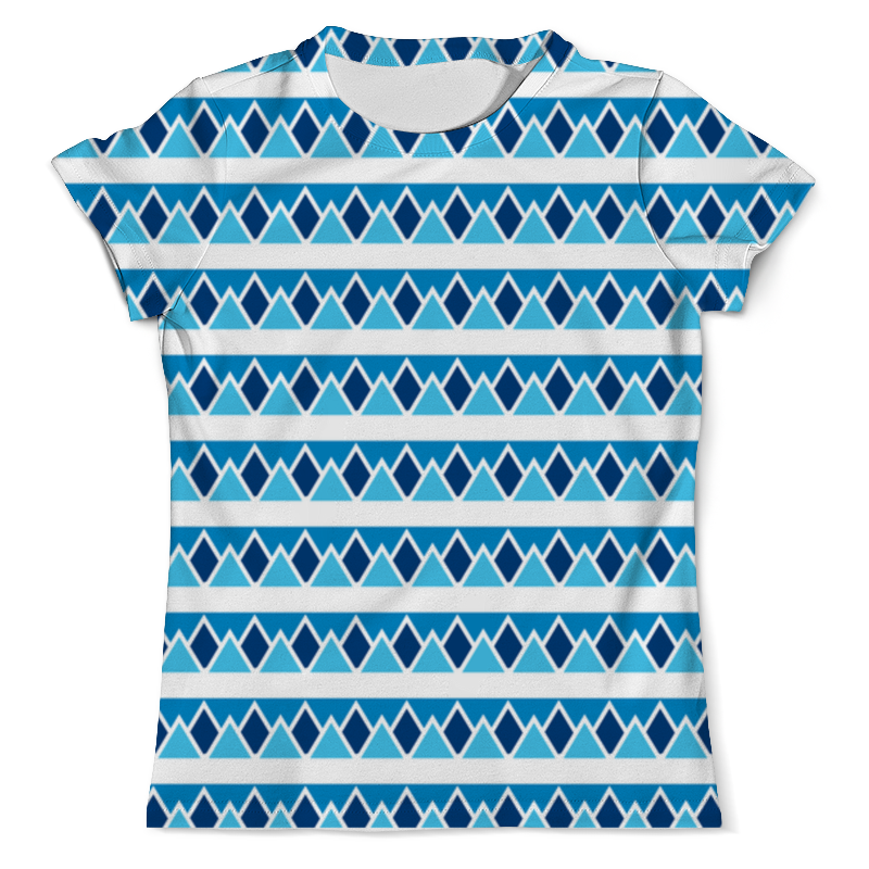 Printio Футболка с полной запечаткой (мужская) Абстрактные голубые треугольники printio футболка с полной запечаткой мужская абстрактные голубые треугольники