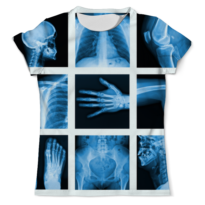 printio футболка с полной запечаткой для девочек x ray of bones Printio Футболка с полной запечаткой (мужская) X-ray of bones