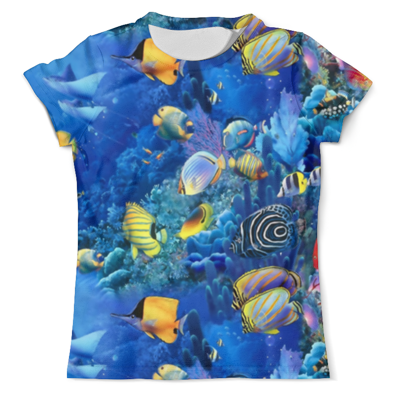 Printio Футболка с полной запечаткой (мужская) Морской риф printio футболка с полной запечаткой для мальчиков морской риф