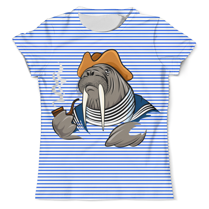 Printio Футболка с полной запечаткой (мужская) Морской волк printio футболка с полной запечаткой мужская морской арт