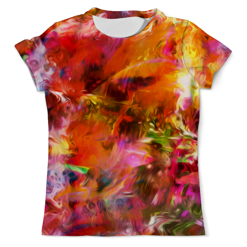 printio футболка с полной запечаткой мужская разноцветные кляксы Printio Футболка с полной запечаткой (мужская) Разноцветные краски