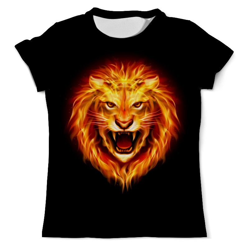Printio Футболка с полной запечаткой (мужская) Огненный лев printio футболка с полной запечаткой мужская огненный дракон