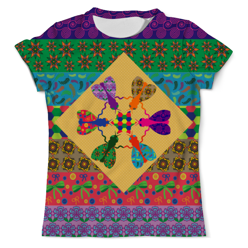 Printio Футболка с полной запечаткой (мужская) Мухи творчества printio футболка с полной запечаткой мужская разноцветные мухи