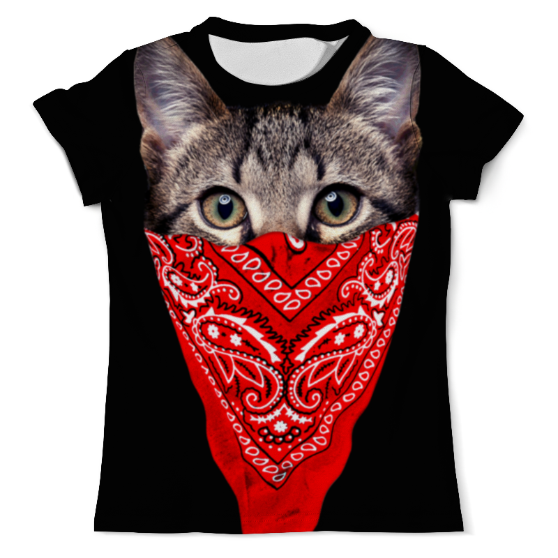 printio футболка с полной запечаткой для девочек кот гангстер Printio Футболка с полной запечаткой (мужская) Кот гангстер