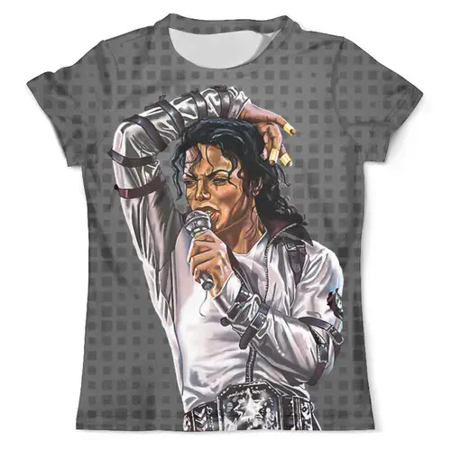 Заказать мужскую футболку в Москве. Футболка с полной запечаткой (мужская) Michael Jackson_ от balden - готовые дизайны и нанесение принтов.
