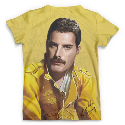 Заказать мужскую футболку в Москве. Футболка с полной запечаткой (мужская) Freddie Mercury Jacket от balden - готовые дизайны и нанесение принтов.