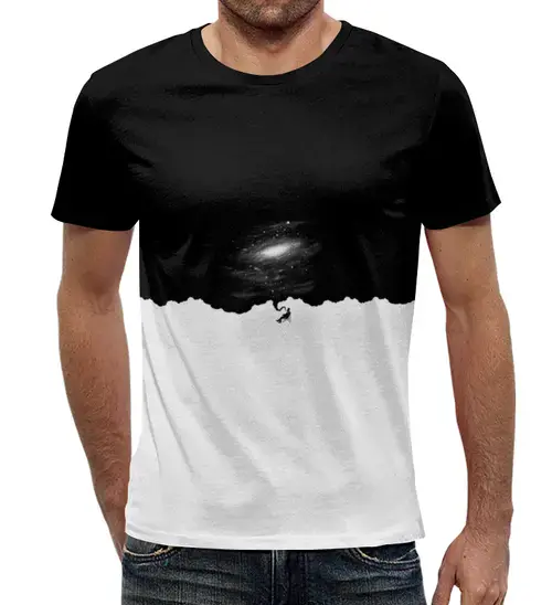 Заказать мужскую футболку в Москве. Футболка с полной запечаткой (мужская) SPACE от CoolDesign - готовые дизайны и нанесение принтов.