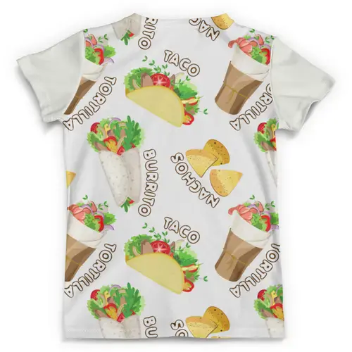 Заказать мужскую футболку в Москве. Футболка с полной запечаткой (мужская) Мексиканская еда от IrinkaArt  - готовые дизайны и нанесение принтов.