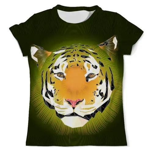 Заказать мужскую футболку в Москве. Футболка с полной запечаткой (мужская) Тигр  от ПРИНТЫ ПЕЧАТЬ  - готовые дизайны и нанесение принтов.
