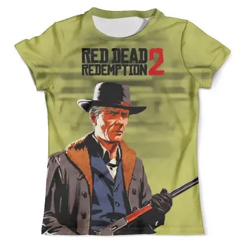 Заказать мужскую футболку в Москве. Футболка с полной запечаткой (мужская)  Red Dead Redemption 2  от ПРИНТЫ ПЕЧАТЬ  - готовые дизайны и нанесение принтов.